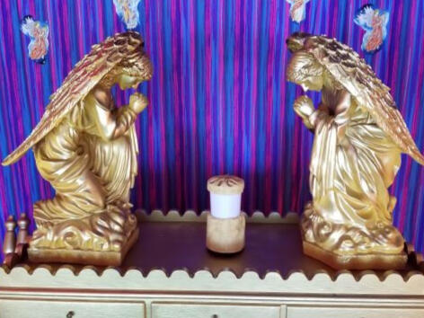 Inside the tabernacle